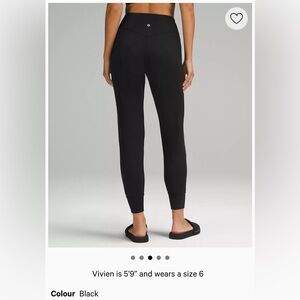 Lululemon high rise align joggers - size 10, black